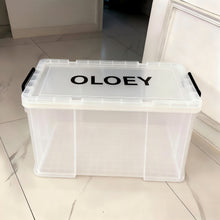 Load image into Gallery viewer, OLOEY Plastic boxes,Covered storage box, transparent plastic