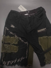 Load image into Gallery viewer, Odoodem Jeans, men's shorts, casual denim, elastic slim fit, washed with holes