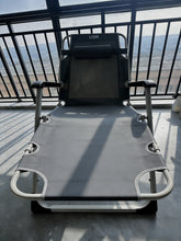 Load image into Gallery viewer, LISM Lounge chairs,With pillow, outdoor foldable lounge chair, 26 inches, gray