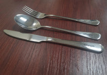 Load image into Gallery viewer, Afwqm 3 Pieces Stainless Steel Flatware Set, Knife Fork Spoon Cutlery Set with Gift Box