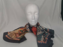 Load image into Gallery viewer, SAMIA·JUNO Silk scarf, fashionable and casual, tassel soft thin silk scarf