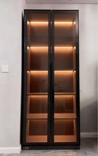 Load image into Gallery viewer, LISM Residential and commercial furniture,Light luxury glass door wine cabinet with lights