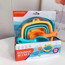 Load image into Gallery viewer, HUAYULEGOU Beach toys, foldable bucket, equipped with a sand shovel, suitable for children's beach toys