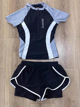 Load image into Gallery viewer, ZsaeSM Swimwears, women's swimsuit two-piece loose fitting short sleeved set paired with shorts