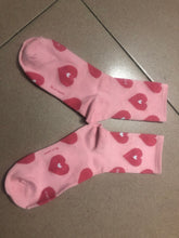 Load image into Gallery viewer, Nzzraae socks, women's casual heart-shaped printed round neck socks