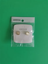 Load image into Gallery viewer, GDFEVER Earrings, lightweight, hypoallergenic, silver ring shaped earrings