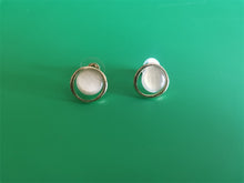 Load image into Gallery viewer, GDFEVER Earrings, lightweight, hypoallergenic, silver ring shaped earrings