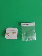 Load image into Gallery viewer, GDFEVER Earrings, lightweight, hypoallergenic, silver ring shaped earrings