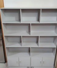 Load image into Gallery viewer, OLOEY Office furniture,Minimally designed multi grid storage cabinet with doors underneath