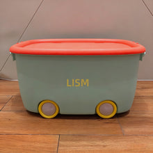 Load image into Gallery viewer, LISM Toy chests,Large capacity dust-proof storage box with wheels for children's toys