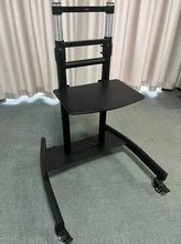 Load image into Gallery viewer, Girgee Floor Stand for 27 to 60 inch Flat Panel LED LCD Plasma Screens, Height Adjustable Display Stand with Storage Shelf, Black
