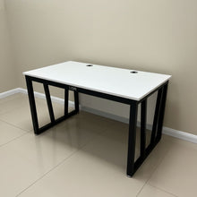 Load image into Gallery viewer, LISM Office tables,Modern minimalist dual hole wired office desk