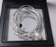 Load image into Gallery viewer, YANDII Necklaces, pure silver pearl necklace string, women's jewelry