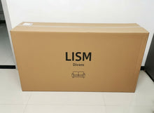 Load image into Gallery viewer, LISM Divans,Light luxury modern three seater sofa gray imitation leather sofa