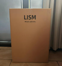 Load image into Gallery viewer, LISM Metal cabinets,Light gray four layer lockable metal filing cabinet