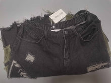 Load image into Gallery viewer, Odoodem Jeans, men's shorts, casual denim, elastic slim fit, washed with holes