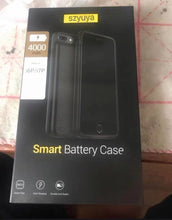 Load image into Gallery viewer, szyuya Phone case with rechargeable battery, 4000 mAh rechargeable extended battery charging/charger case