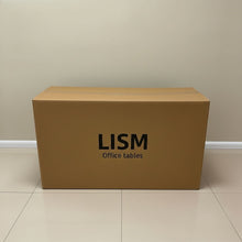 Load image into Gallery viewer, LISM Office tables,Modern minimalist dual hole wired office desk