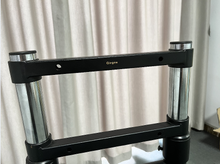 Load image into Gallery viewer, Girgee Floor Stand for 27 to 60 inch Flat Panel LED LCD Plasma Screens, Height Adjustable Display Stand with Storage Shelf, Black