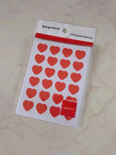 Load image into Gallery viewer, Surprisist Stickers, heart-shaped red stickers for party gifts, invitation letter seals, and gift packaging