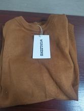 Load image into Gallery viewer, WOALZENS Women's top, women's T-shirt, long sleeved round neck shirt