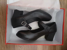 Load image into Gallery viewer, MTEZXRBY Women's shoes, women's block heels, medium high, PU leather shoes