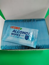 Load image into Gallery viewer, LEOBOX Disposable sanitizing wipes ,75% alcohol - disposable, high-quality, odorless