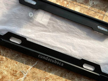 Load image into Gallery viewer, cundasuboca License plate frame, matte black aluminum license plate cover