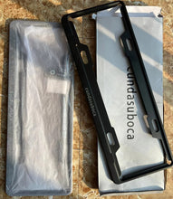 Load image into Gallery viewer, cundasuboca License plate frame, matte black aluminum license plate cover