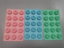 Load image into Gallery viewer, NJDSM 15-Cavity Spiral Shaped Silicone Baking Molds, Chocolate Dessert Cookie Bakeware Mould,Homemade Kitchen Toos