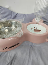 Load image into Gallery viewer, Aluckmao Non-mechanized animal feeders,Pet feeder and water dispenser set