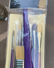 Load image into Gallery viewer, Zllada oil paint brush Set, 1 Pack 10 Pcs Round Pointed Tip Paintbrushes Nylon Hair Artist Acrylic Paint Brushes for Acrylic Oil Watercolor, Face Nail Art, Miniature Detailing and Rock Painting