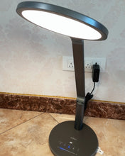 Load image into Gallery viewer, trllon desk lamp,12W LED Desk Lamp, Dimmable and Adjustable Table, Touch-Sensitive Control Panel, with 5 Lighting Modes 7 Brightness Levels, Black