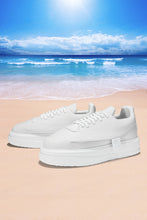 Load image into Gallery viewer, NORVINCY Womens Platform Sneakers Wedges High Top Lace Up Shoes Increase Fashion Sneakers