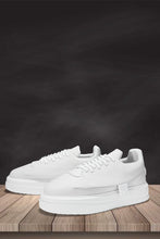 Load image into Gallery viewer, NORVINCY Womens Platform Sneakers Wedges High Top Lace Up Shoes Increase Fashion Sneakers