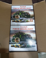 Load image into Gallery viewer, Aeobell Headlights for automobile,White Round LED Reverse Back Up Light w/Surface Mount Grommet Plugs Trailer  Lights for Truck Trailer Jeep