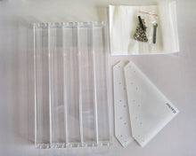 Load image into Gallery viewer, tinctor storage rack, plastic storage storage rack, 5-compartment storage container, can be assembled and disassembled, transparent