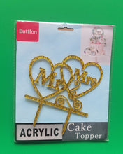 Load image into Gallery viewer, Euttfon Cake decoration,Gold Cake Topper Acrylic Cake Topper Happy Birthday Cake Topper Cake Decoration Supplies