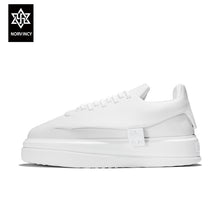 Load image into Gallery viewer, NORVINCY Womens Platform Sneakers Wedges High Top Lace Up Shoes Increase Fashion Sneakers