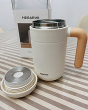 Load image into Gallery viewer, HEGARVII Cup Mug with Infuser and Lid, Wooden Handle