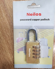 Load image into Gallery viewer, Neilos metal lock,Outdoor Waterproof Long Combination Lock