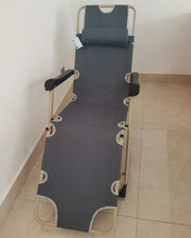 Load image into Gallery viewer, Wildaven Outdoor Folding Chaise Lounge Chair,Lay Flat Portable Lightweight Heavy-Duty Adjustable Camping Reclining Chair with Pillow