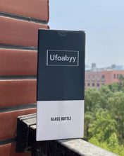 Load image into Gallery viewer, Ufoabyy Glass Tumbler - 14-Ounce, All Glass Reusable Insulated Tea/Coffee Mug & Lid, Hand Blown Glass Travel Mug