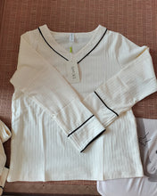 Load image into Gallery viewer, TJCosly pajamas,Anjue Pajamas Set Long Sleeve Sleepwear for Womens Button Down Nightwear Soft Pj Lounge Sets