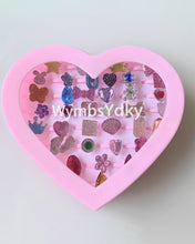 Load image into Gallery viewer, WymbsYdky Little Girl Jewel Rings in Box, Girl Pretend Play and Dress Up Rings (Lovely Ring)
