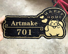 Load image into Gallery viewer, Artmake Acrylic Door Plate,Acrylic Self-Adhesive Door or Wall Sign Name Plate