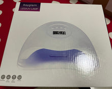 Load image into Gallery viewer, Rayglam UV gel nail lamp, 168W professional nail dryer UV LED nail lamp, with 4 timer settings, professional nail tool with automatic sensor
