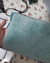 Load image into Gallery viewer, AlierGo rechargeable hot water bottle, portable electric hot water bottle, with plush cover for menstrual cramps or muscle aches and backaches