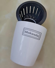 Load image into Gallery viewer, Mokewla flowerpot, automatic watering flowerpot, double inner basin, white