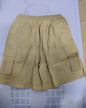 Load image into Gallery viewer, QADIPOLYYI Shorts,Men's Cotton Full Elastic Waist Cargo Performance Baseline Shorts